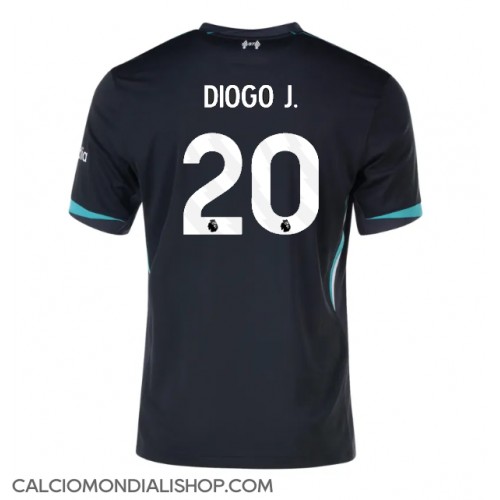 Maglie da calcio Liverpool Diogo Jota #20 Seconda Maglia 2024-25 Manica Corta